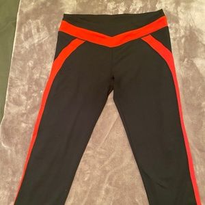 Fabletics Black and Red Leggings